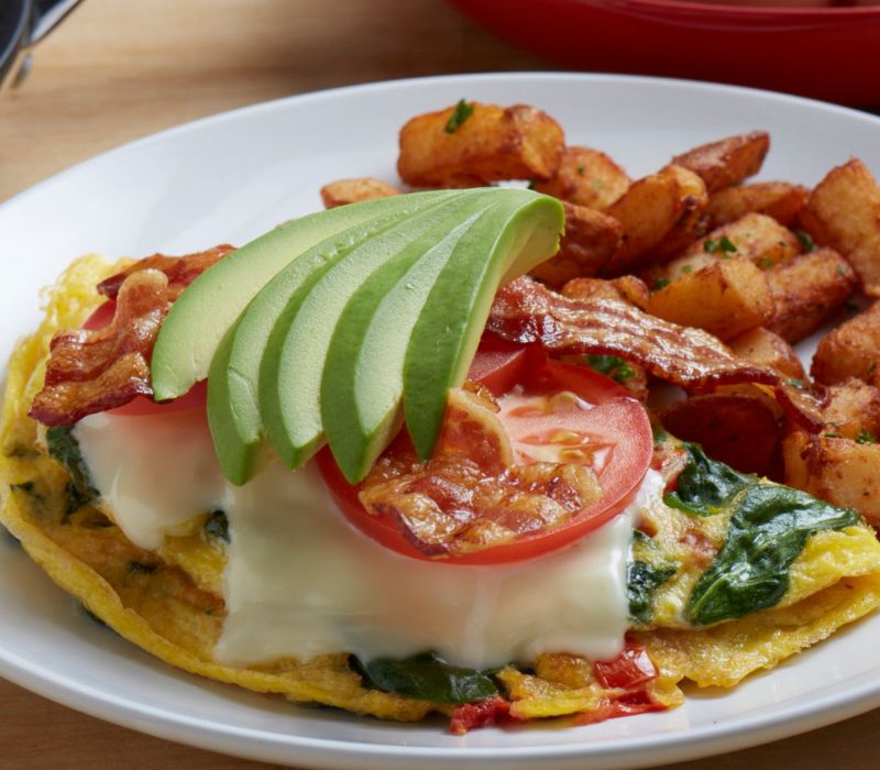 Bacon Avocado Omelet